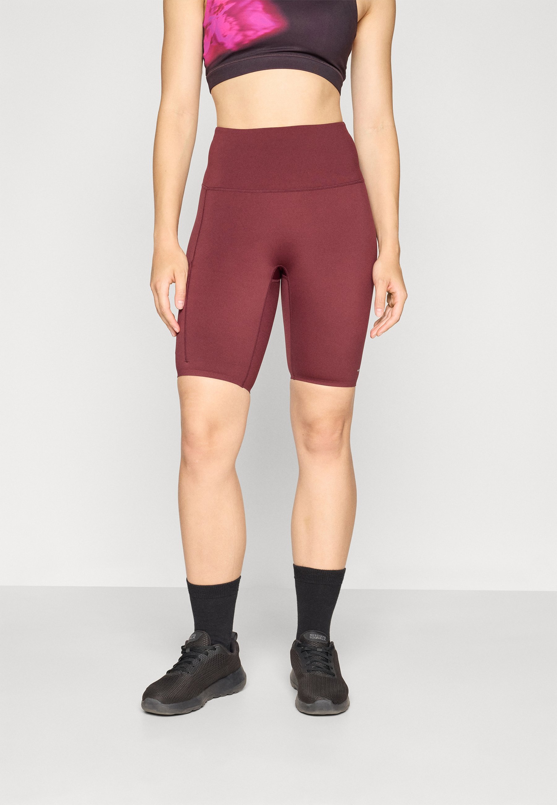 Stronger SIGNATURE ZSEBES FUTÓ KERÉKPÁROS RÖVIDNADRÁG - Leggings - port royale