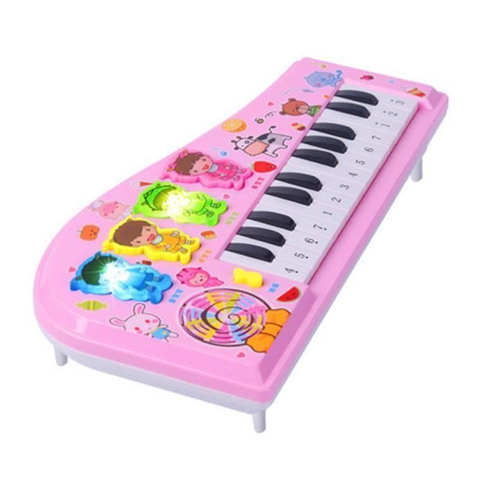Piano de juguete para niños - OMABETA - Teclado electrónico de dibujos animados - Multifuncional - Fácil de usar - Educativo