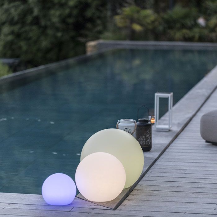 Bola de luz flutuante - LUMISKY - BOBBY C40 - LED multicolorido regulável - Controle remoto - Carregamento por indução - Ø40 cm