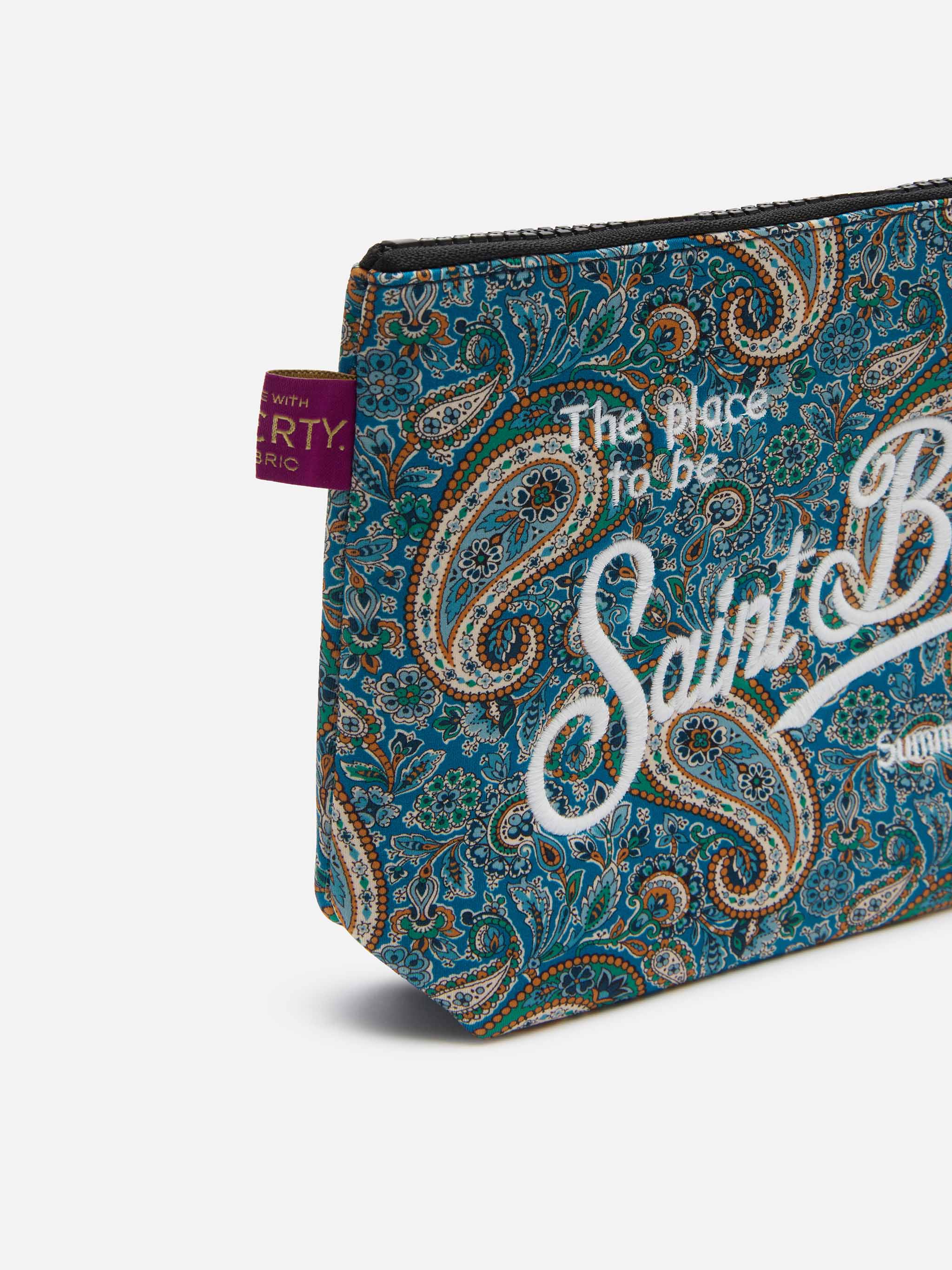 Aline Scuba Clutch mit Lee Manor Print | HERGESTELLT AUS LIB-STOFF
