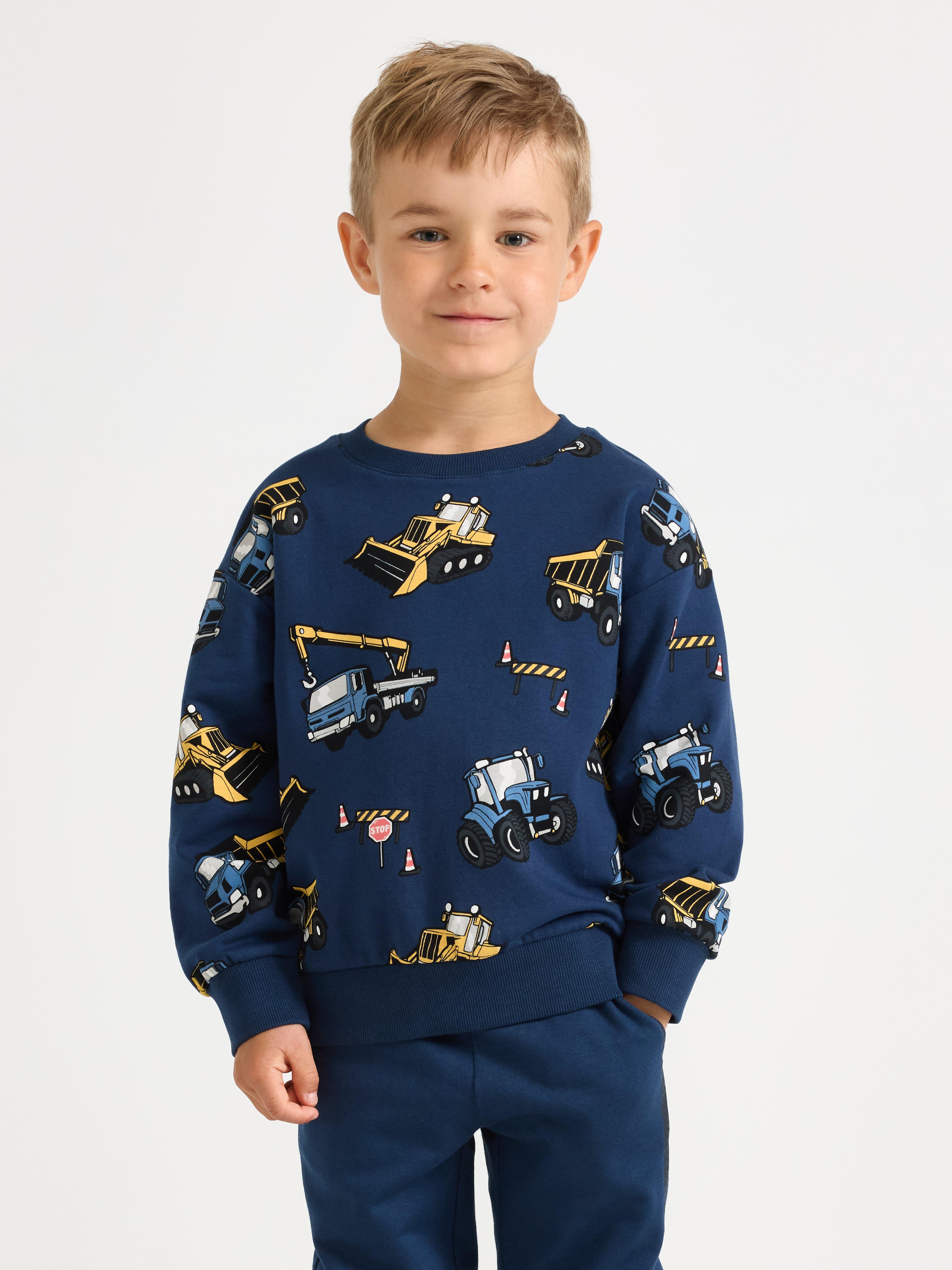 Sudadera con interior cepillado azul oscuro