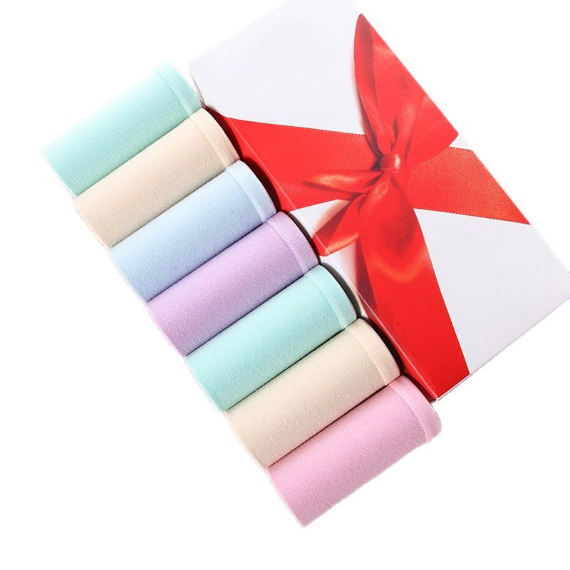 7 pezzi di slip da donna in puro cotone, slip traspiranti per ragazze, biancheria intima morbida, 7 colori a tinta unita, lingerie sexy femminile