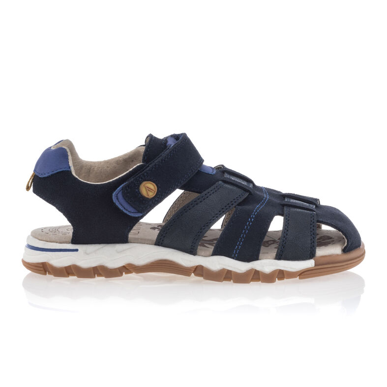Blaue Jungen-Sandalen / Zehenfreie Schuhe