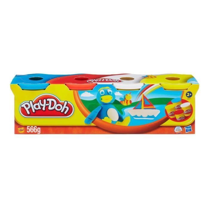Play-Doh Modelliermasse – 4 Dosen à 112 g – Mehrfarbig