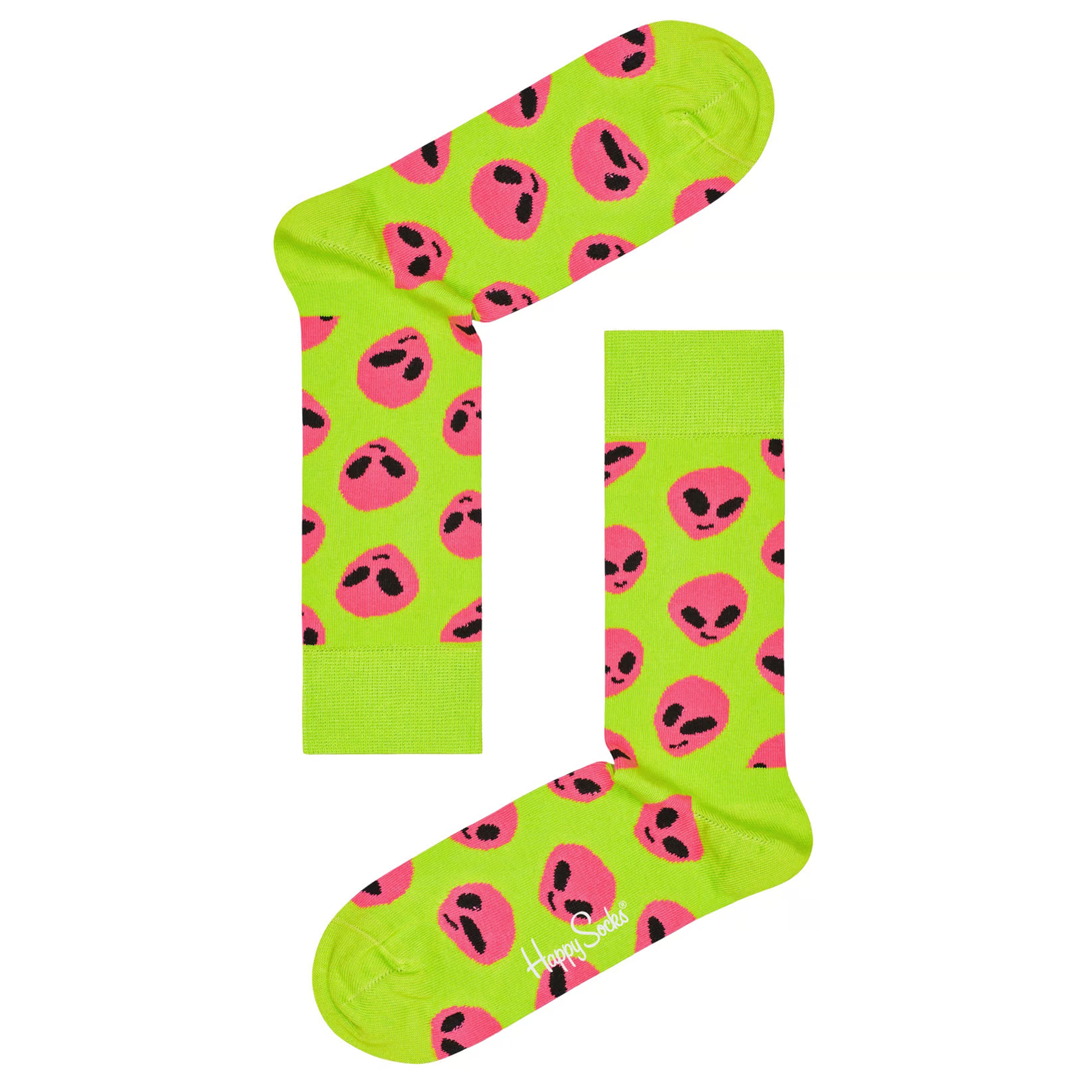 Par De Calcetines Happy Socks Pink Alien