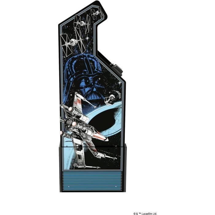 Macchina arcade di Star Wars - ARCADE1UP - 3 giochi - 50 x 154 x 47 cm - Tenda illuminata inclusa