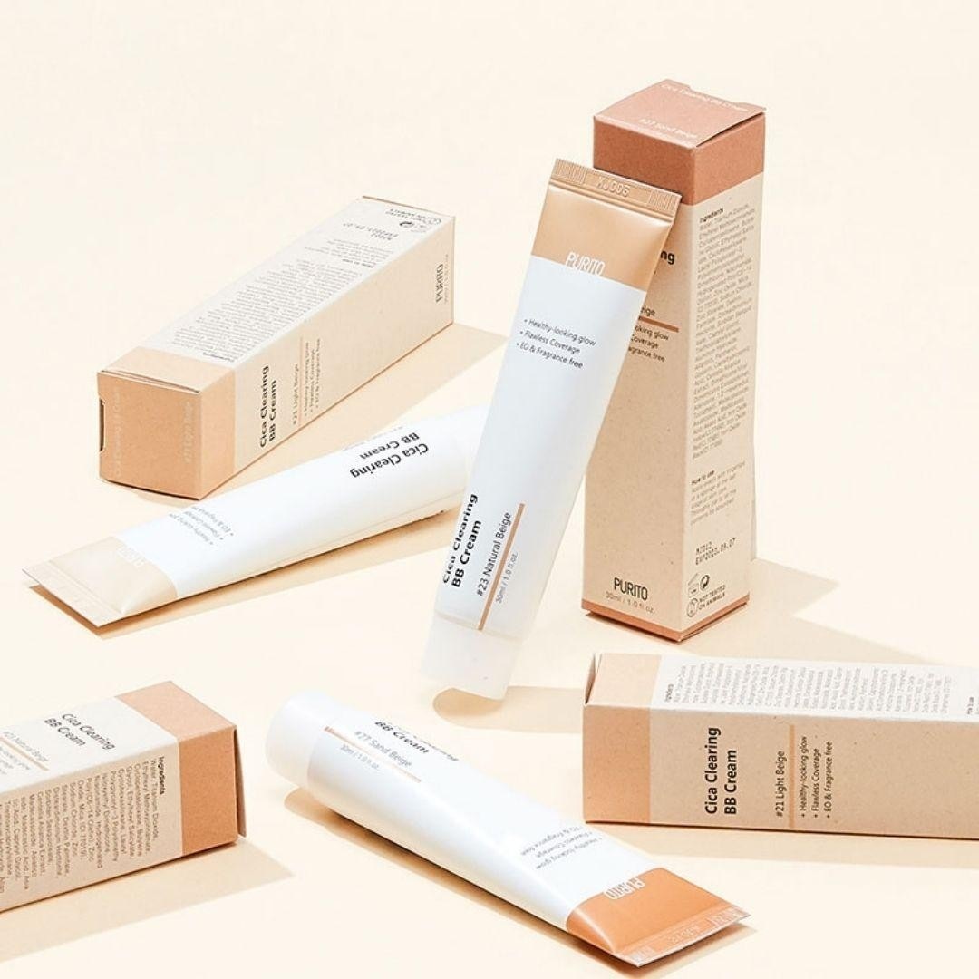 PURITO BB kremas „Purito Cica Clearing BB Cream 21 Light Beige“ – 30 ml