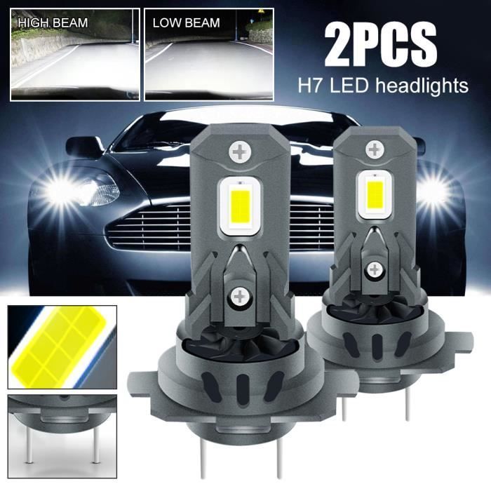 Bombillas LED H7 de 18000 lúmenes, faros LED para coche de 120 W, 16 perlas de lámpara CSP, bombillas LED H7 para coches