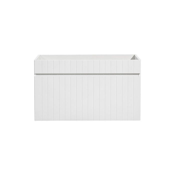Dubbele wastafel met hoge kast - 160 cm - Emblematic White