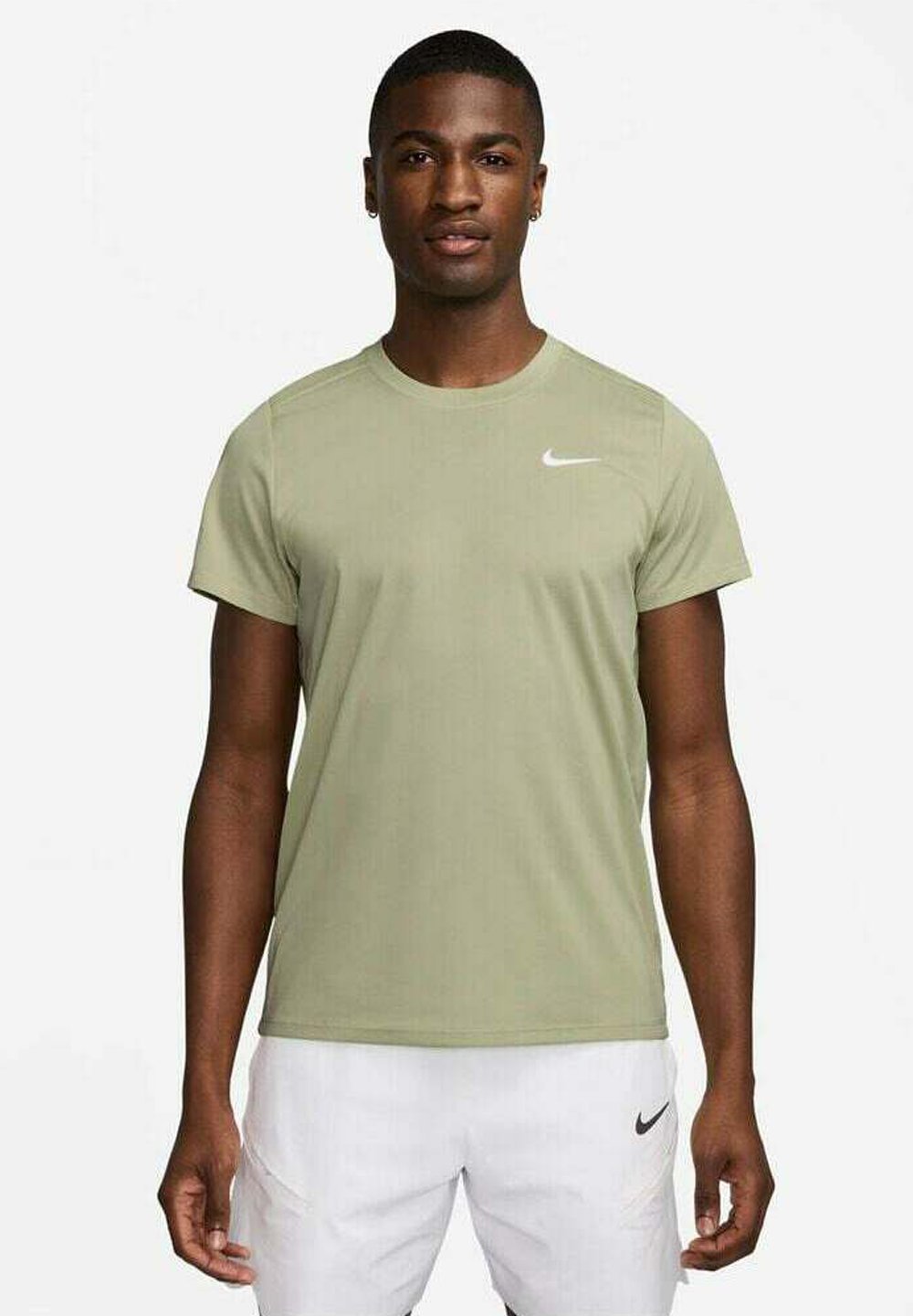 Nike Performance VICTORY - Sport T-shirt - olijfgroen aura wit