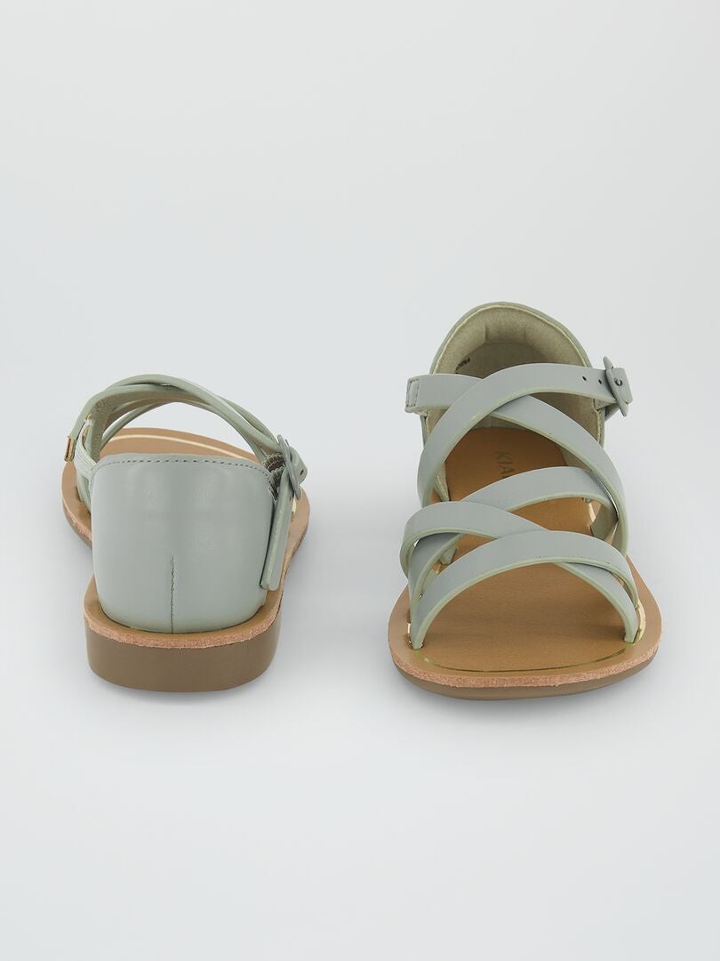 Sandalen met bandjes - GROEN