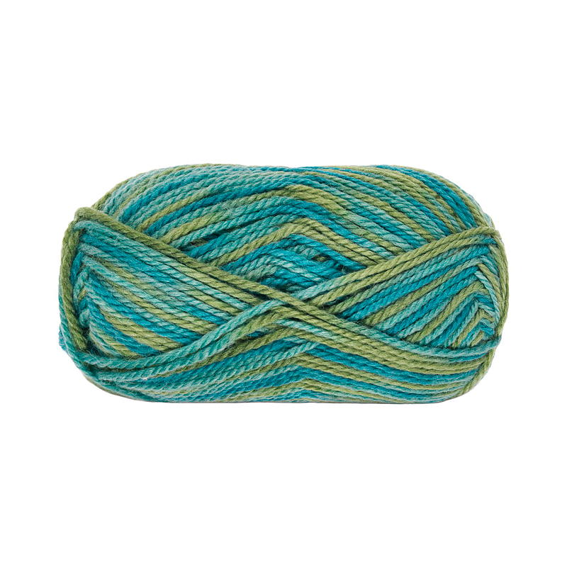 Filato Trysil Labbetuss misto lana 60% lana, stampa verde mare