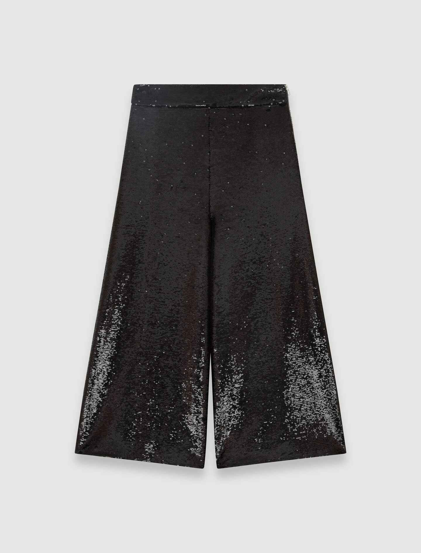 Pantaloni scurți Bermuda cu paiete - Negru