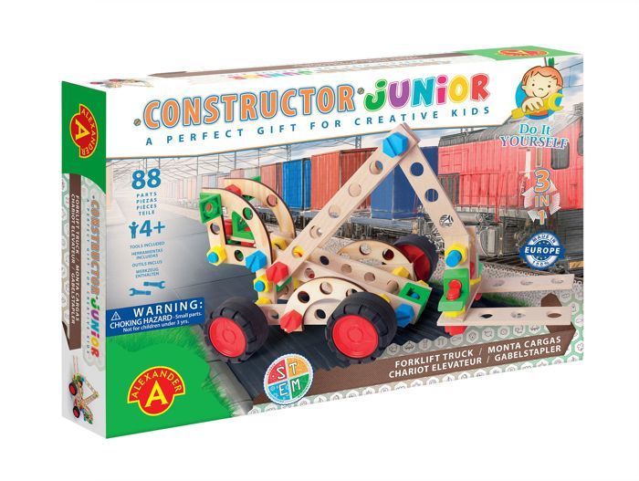 Alexander Toys - Construtor Júnior 3x1 - Empilhadeira