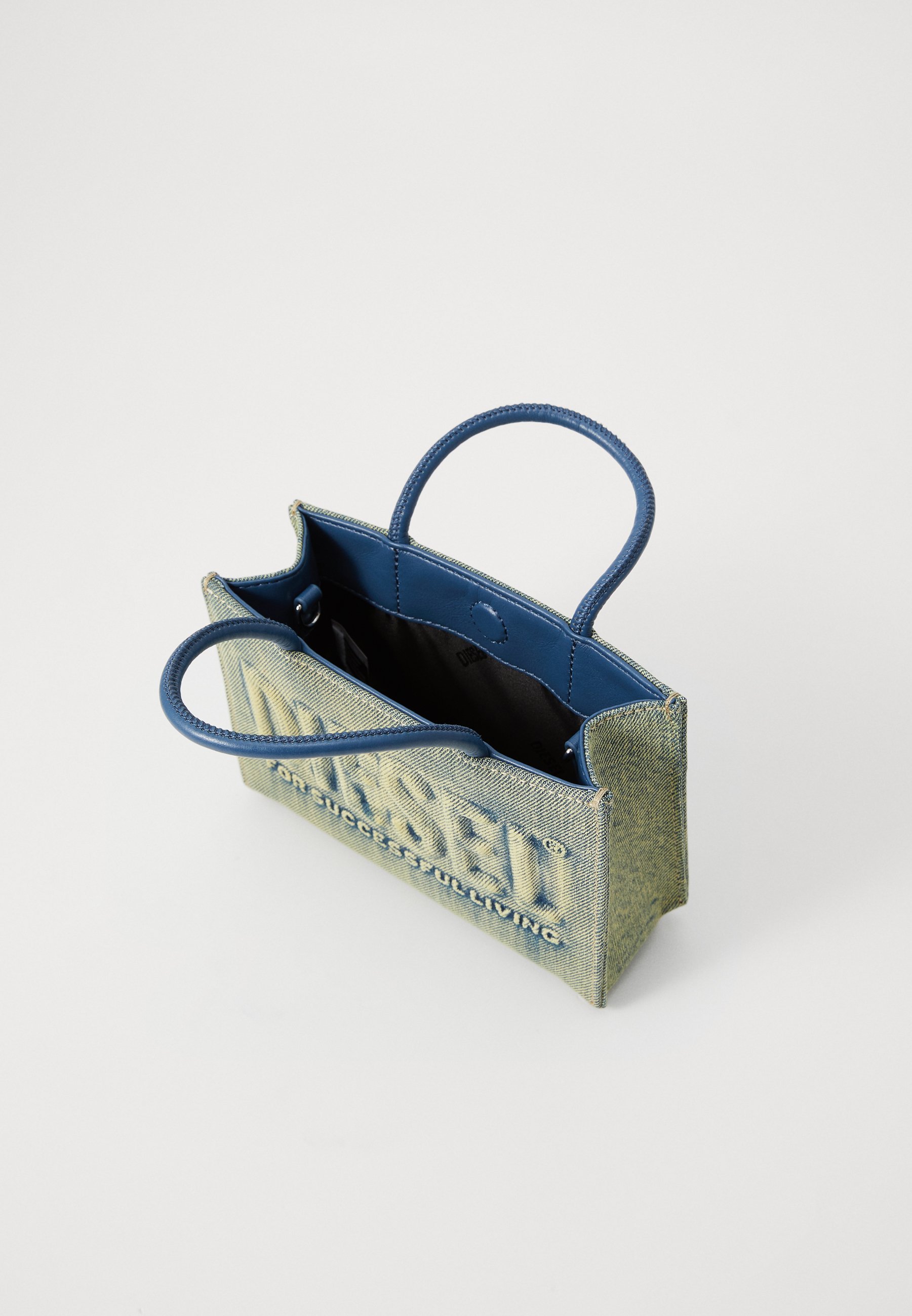 Diesel 3D MINI TAS UNISEX - Handtas - blauw denim