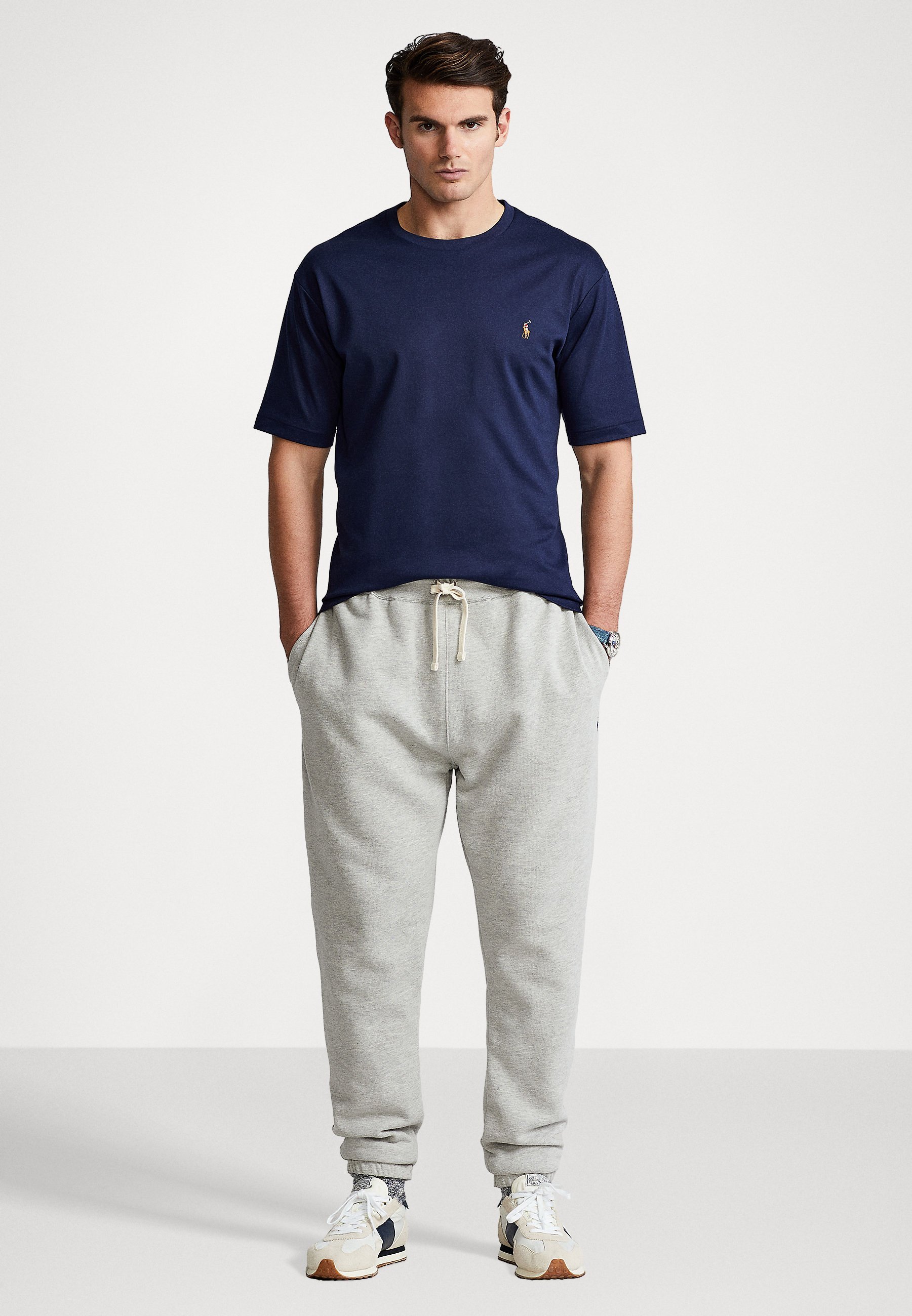 Polo Ralph Lauren Big & Tall T-Shirt aus weicher Baumwolle mit Rundhalsausschnitt – Basic-T-Shirt – edles Marineblau