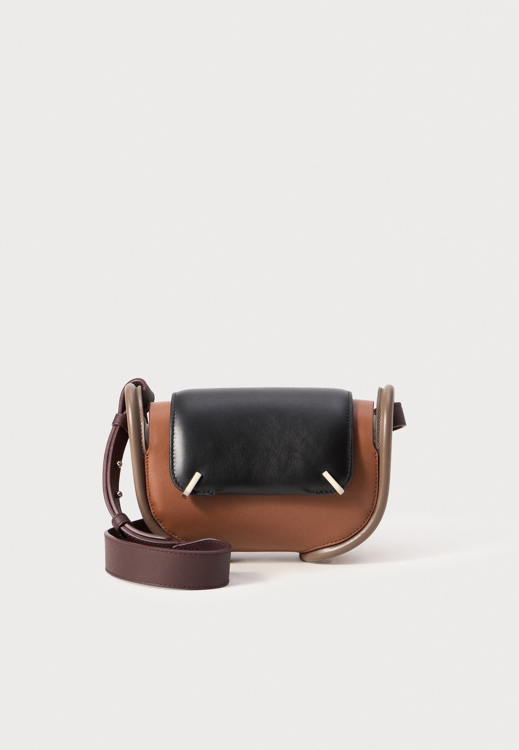 Bonastre LOVNI UNISEX - Borsa a tracolla - cognac/nero