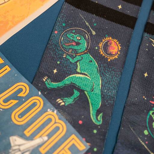Calcetines American Socks  Space Dino Mid High