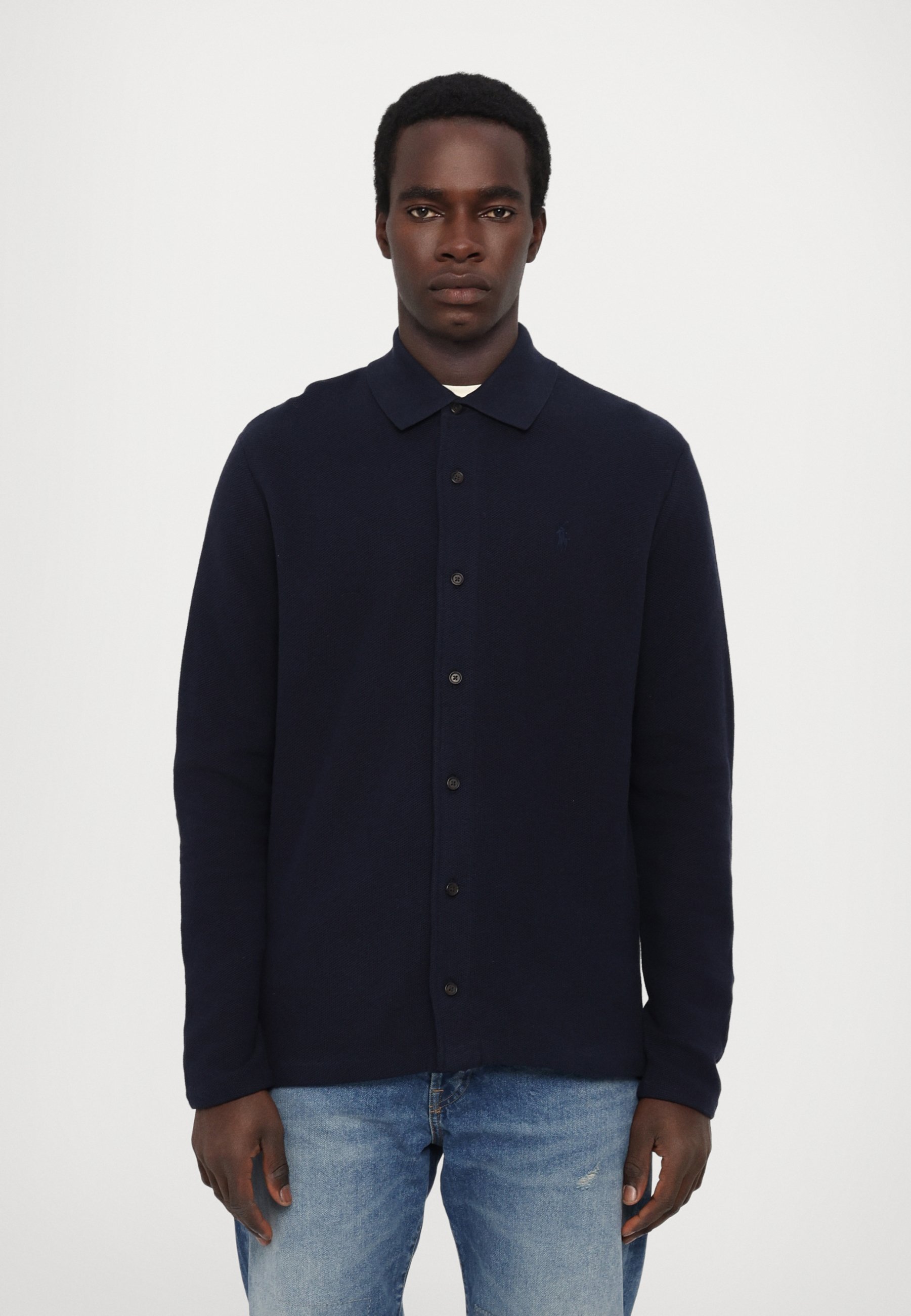 Polo Ralph Lauren vest met lange mouwen - donkerblauw