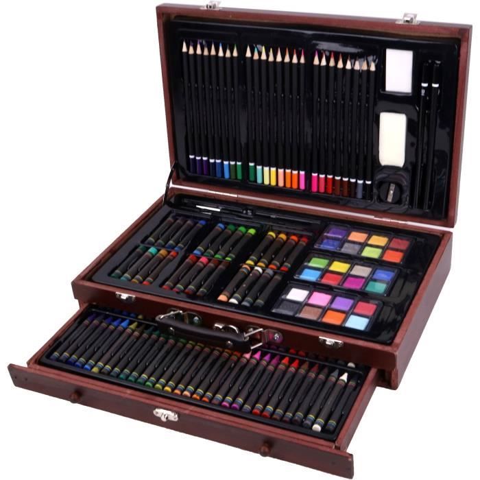 Set de arte XXL de 140 piezas - ARTIST'S MAIN - Caja de dibujo - Actividades de manualidades - Kit completo - Artes visuales