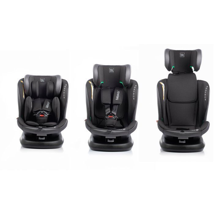 Bilbarnstol - BABYAUTO - RODIA - Grupp 0/1/2/3 - 40/150 cm - I-Size - Vridbar - Liggbar - Med förkortare - Stengrå