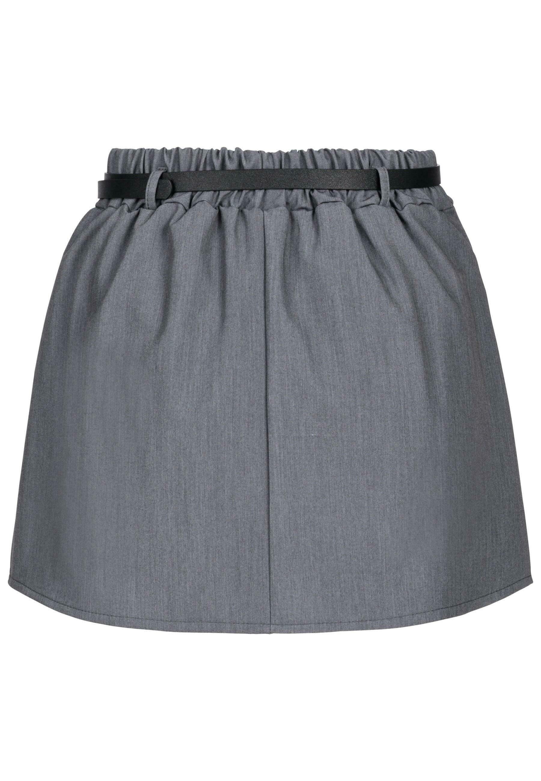Cloud 5ive CLOUD 5IVE 2-in-1 rok/short met riem - Minirok - grijs