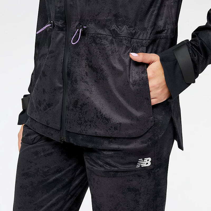 Impact Run AT Damen-Regenjacke – SCHWARZ