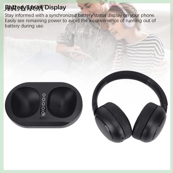 ARAMOX Casque TV sans fil Wireless Headphone For TV Watching 2.4G 5.3 Wireless TV Headset With son baladeur Prise UE