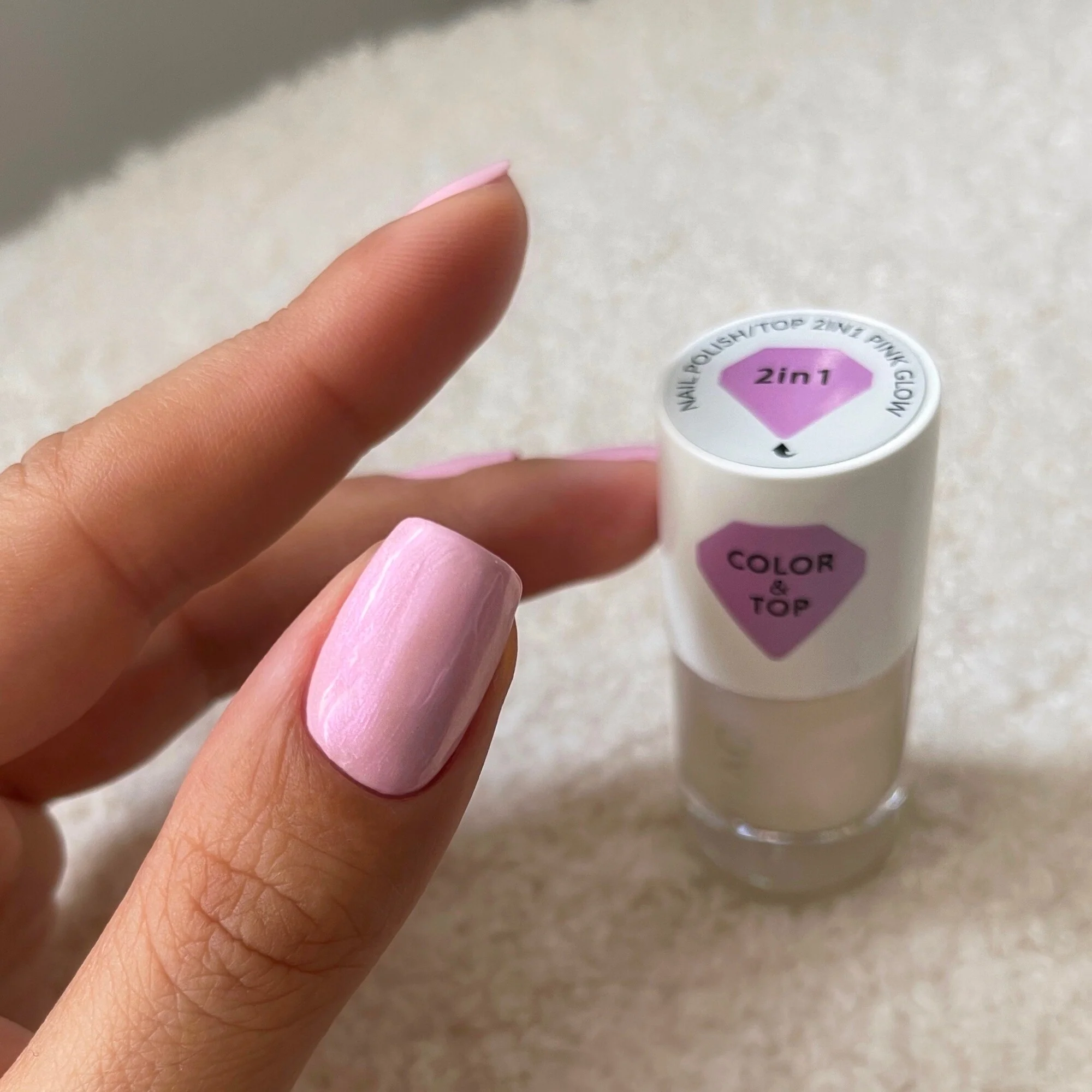 Base & Top Coat Top & Nail Polish 2in1 - Top Coat, Smalto