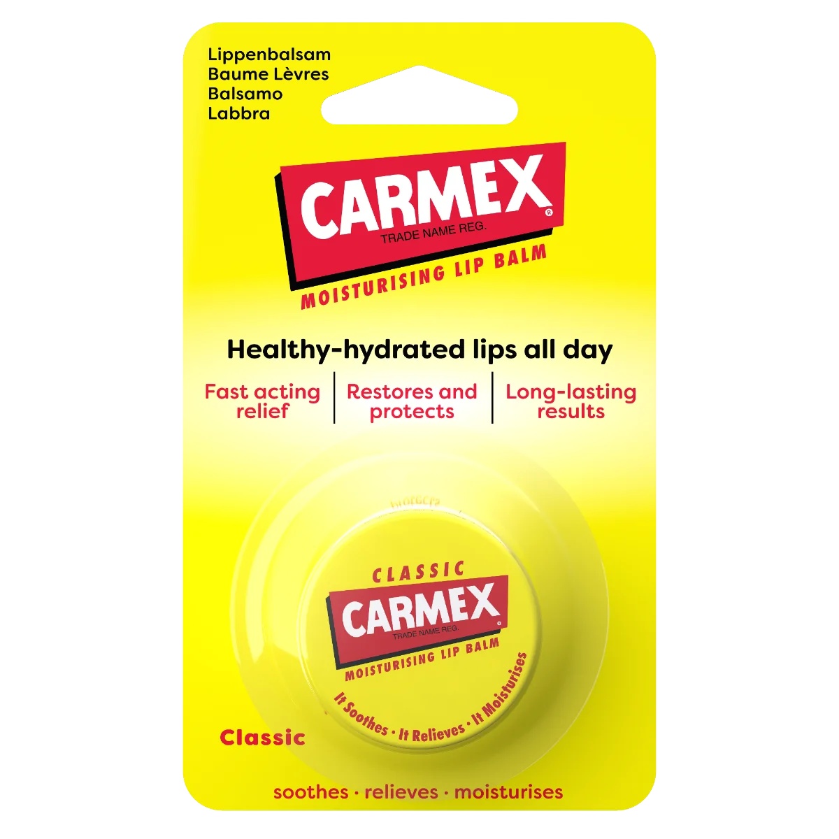 CARMEX Carmex Classic lippenbalsem 4,25 g voor droge en schrale lippen.