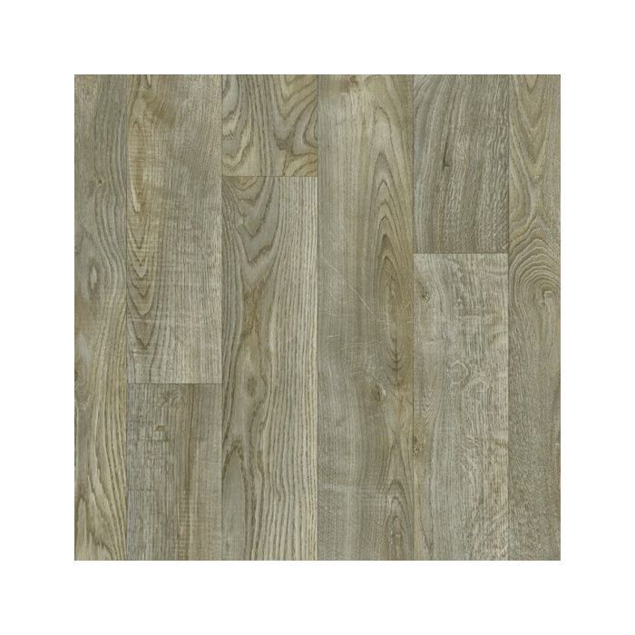 Suelo textil de PVC - Aspecto de parquet de roble oscuro - Rollo de 3 m x 3 m