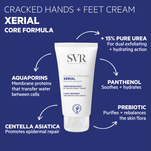 SVR XERIAL Repedezett lábkrém töredezett sarokra 50ml