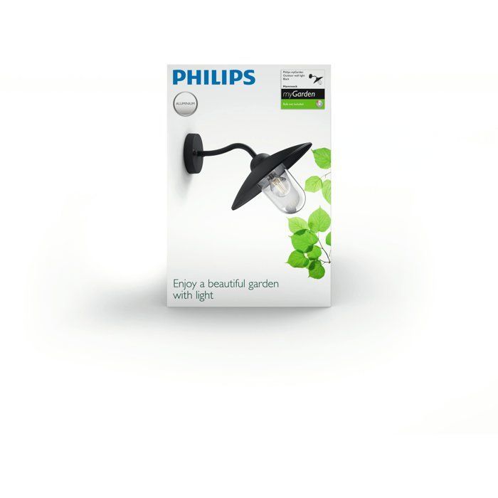 Applique da esterno - PHILIPS - Amaca - Nera