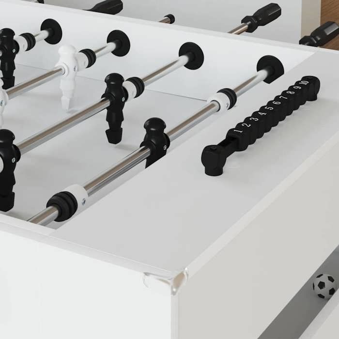 (IN DE AANBIEDING) Voetbaltafel - 2 stuks wit 146,5 x 74 x 85 cm @FR9853027