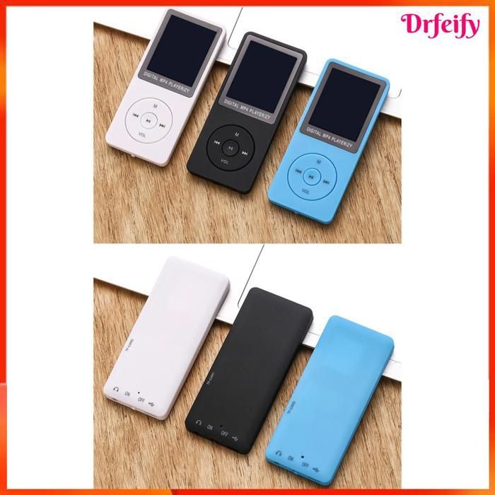 Lecteur MP3/MP4 portable - AKOZON - 32 Go - Écran 1,8 pouces - Radio FM - Haut-parleur intégré