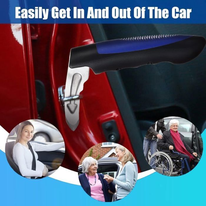 Barre d'appui portable pour canne de voiture, aide à la mobilité, canne de voiture utilisée comme aide à la station debout,...