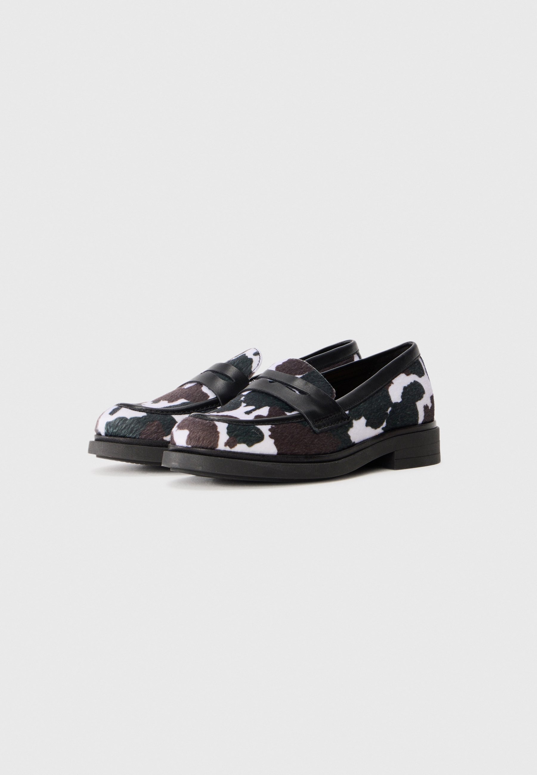 Marc O'Polo PAULA - Slipper - Off-White/Schwarz/Braun