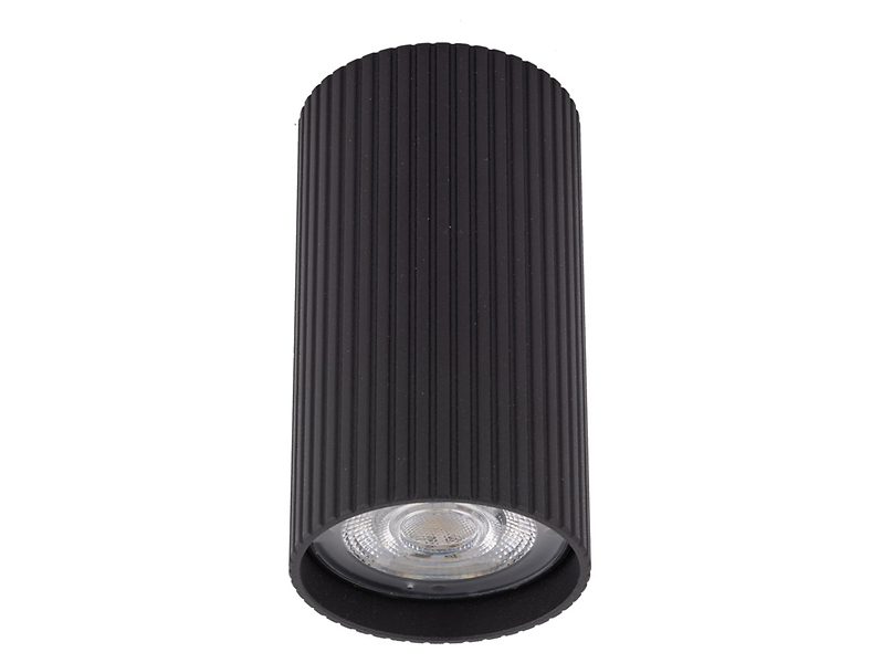 Lampa natynkowa Tune 10 cm metalowa czarna
