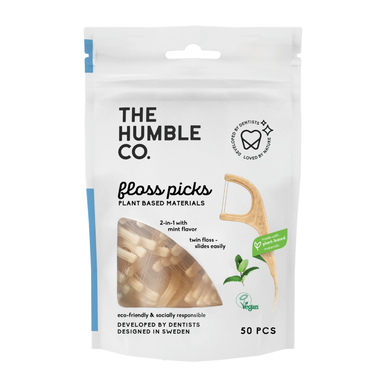 Applicateur de fil dentaire à la menthe Humble Co. 50 unités