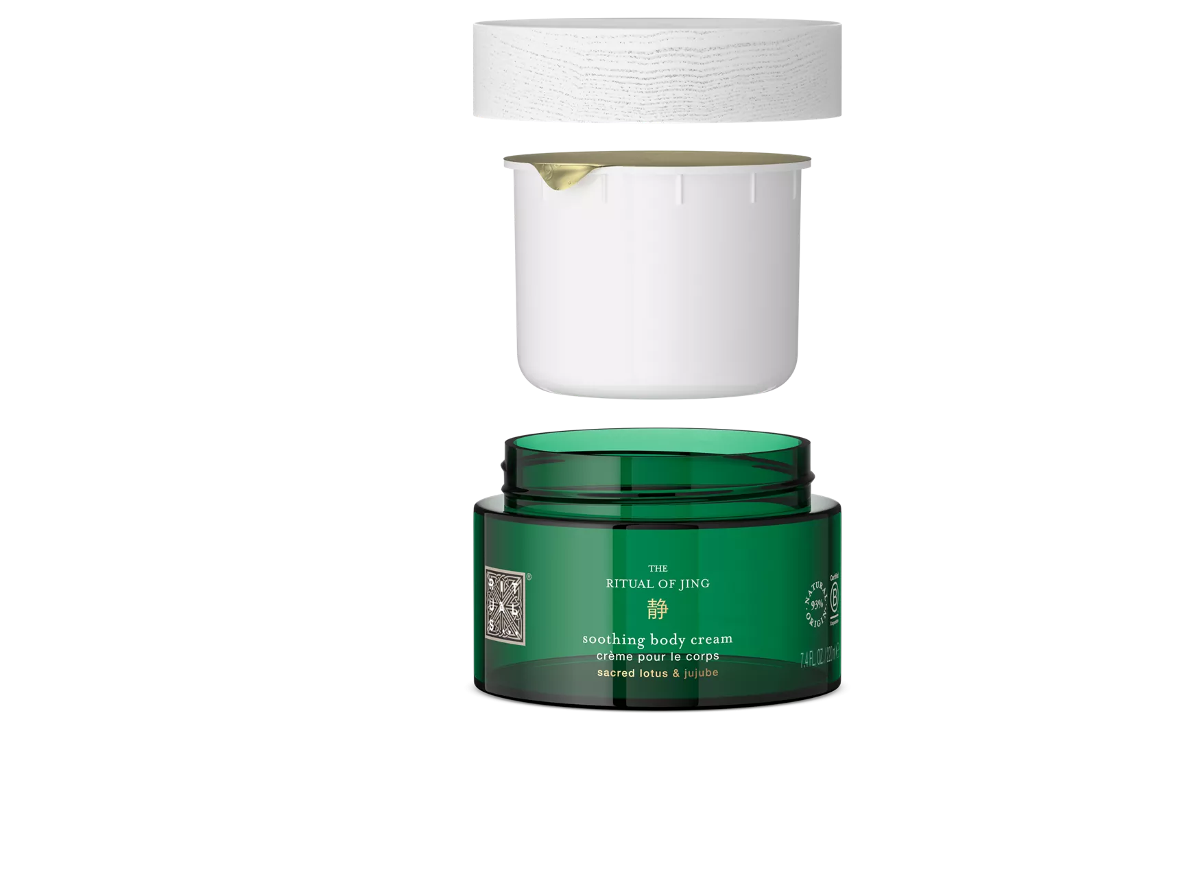 Crema corporal de recambio The Ritual of Jing, 220 ml.