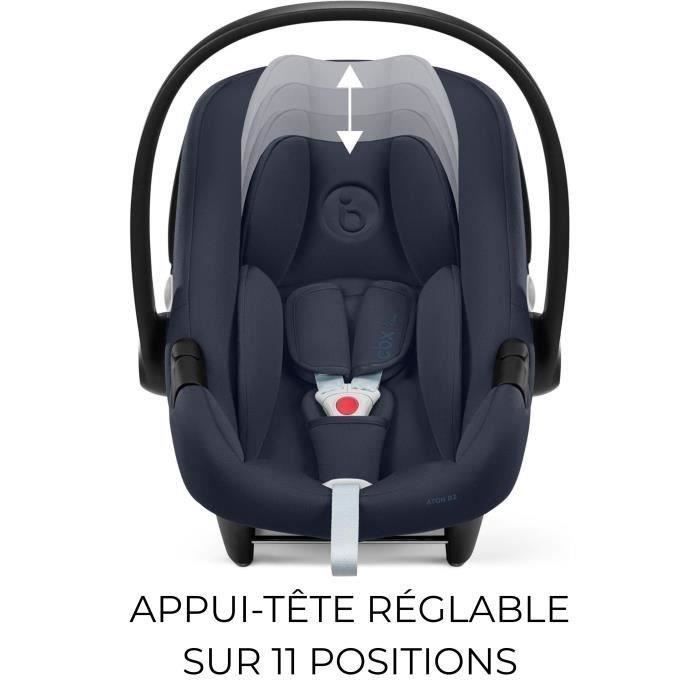 Silla de coche Aton B2 i-size Cbx de Cybex - 45 a 87 cm - desde el nacimiento hasta 13 kg - hasta 2 años - Base One incluida - Azul