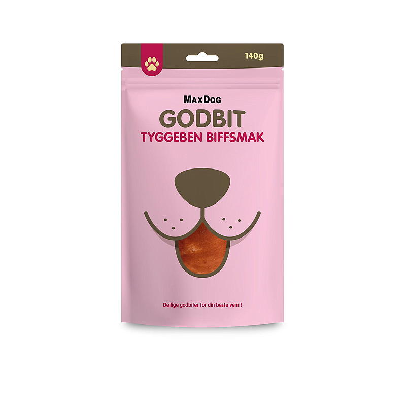 MaxDog Tuggben 140 g, nötköttsmak MaxDog