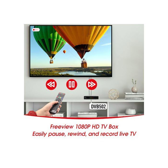 Receptor digital terrestre HD - Agosto - DVB502 - Disco duro de 256 GB - Sintonizador dual - HDMI 1080P