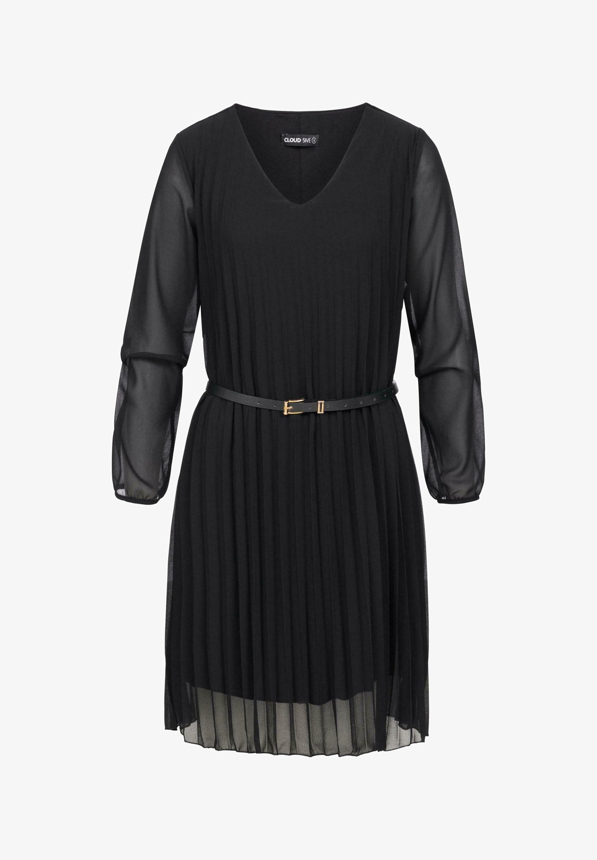 Cloud 5ive PLEATED WITH BELT - Denní šaty - black