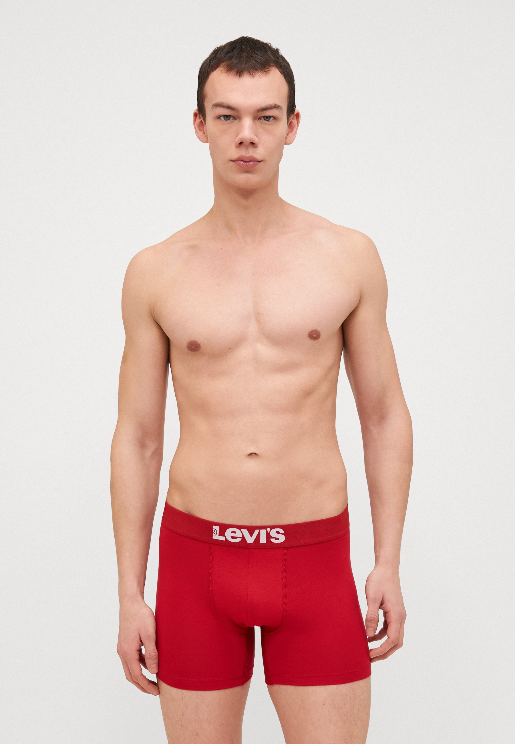 Levi's® HEREN SOLID BASIC VINTAGE 4-PACK - Boxershorts - rood/zwart