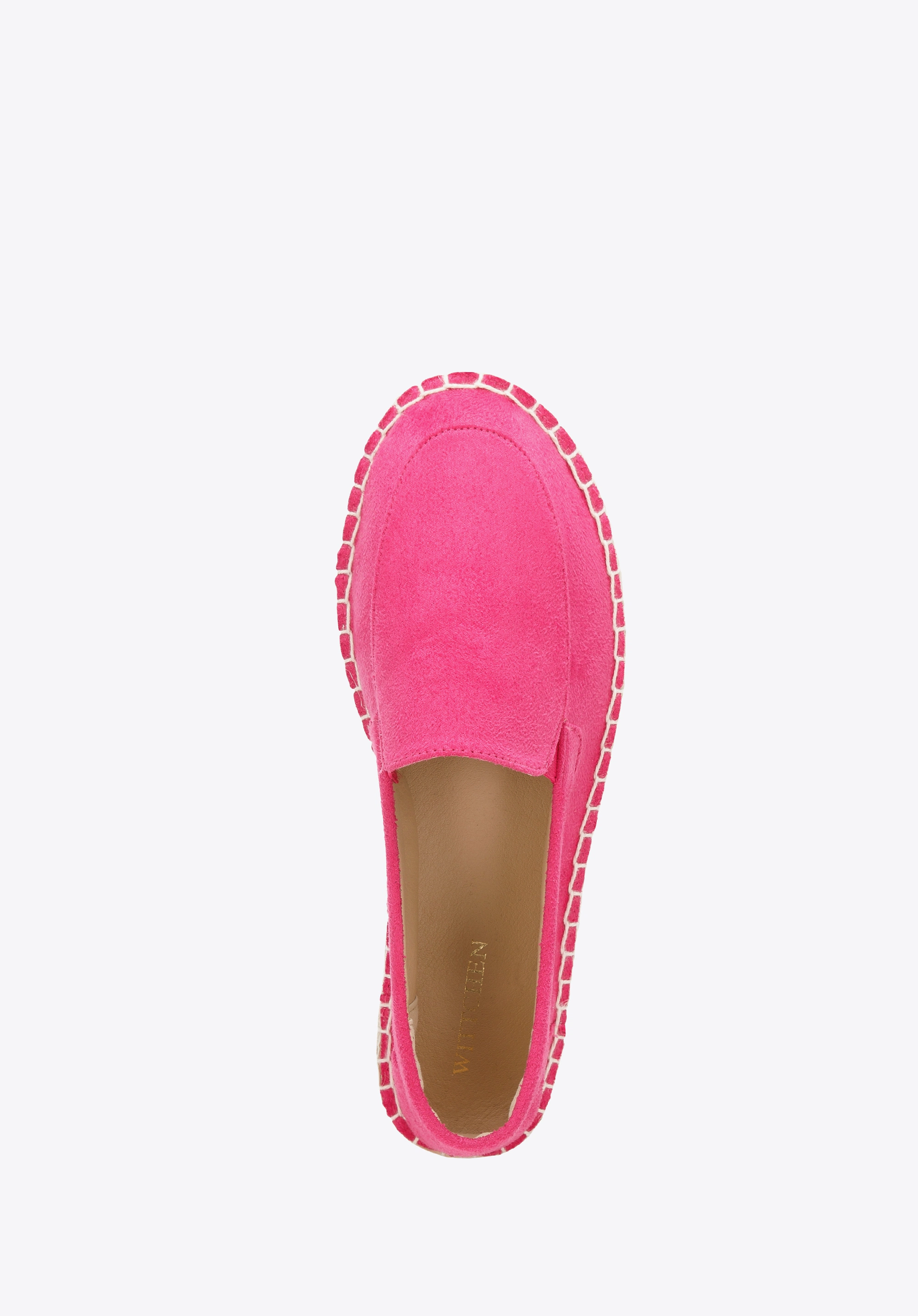 Damskie espadryle z ekozamszu różowe