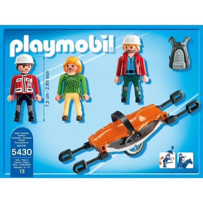 PLAYMOBIL - Rescuers with Stretcher - 3 figures - Unisex - Ages 4+
