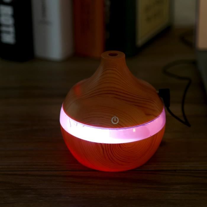 Humidificador aromático, purificador de aire, humidificador silencioso, difusor de aceite Cool Mister, acabado en madera para oficina