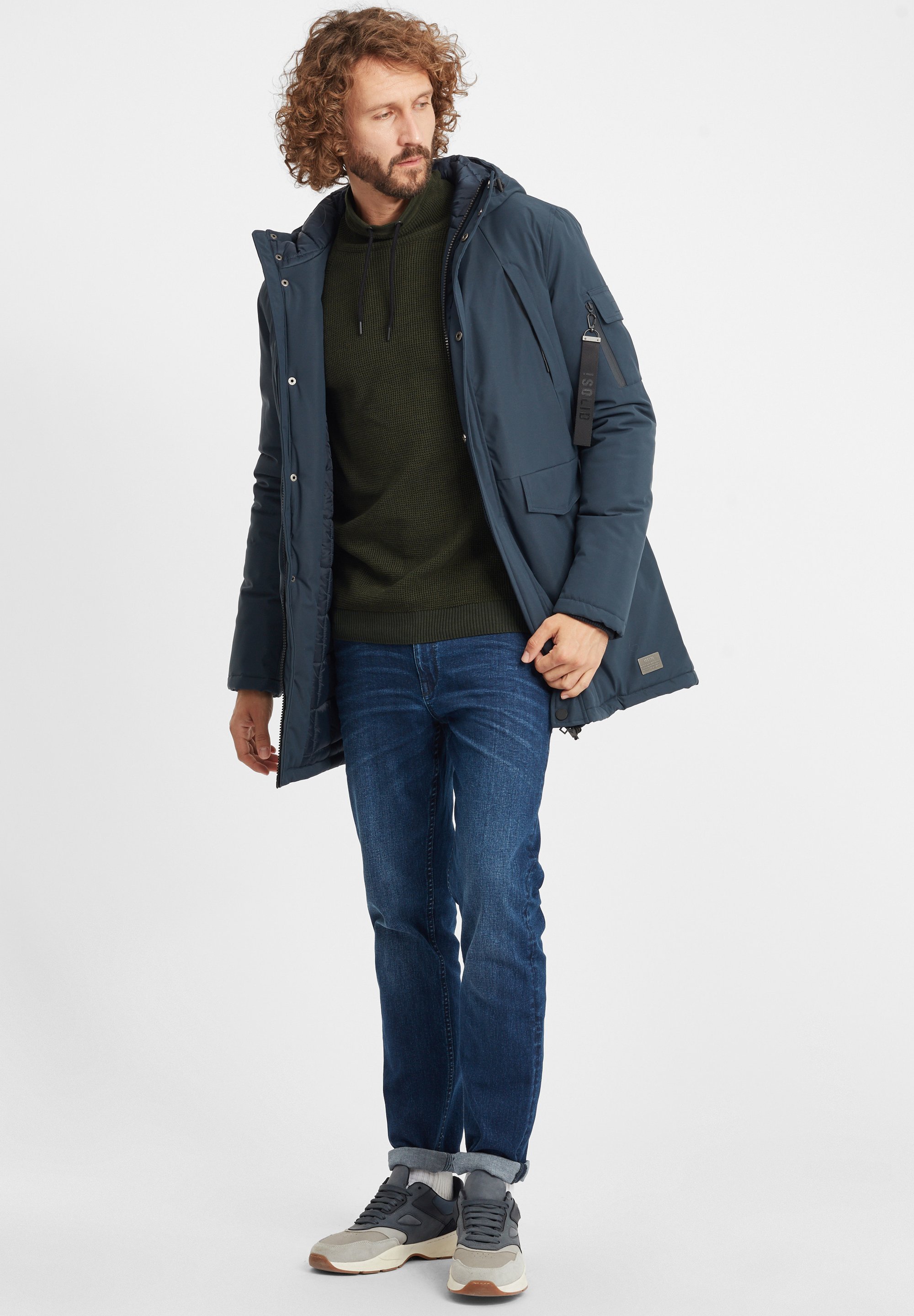 Solid SDMAVER - Parka - insignia blue