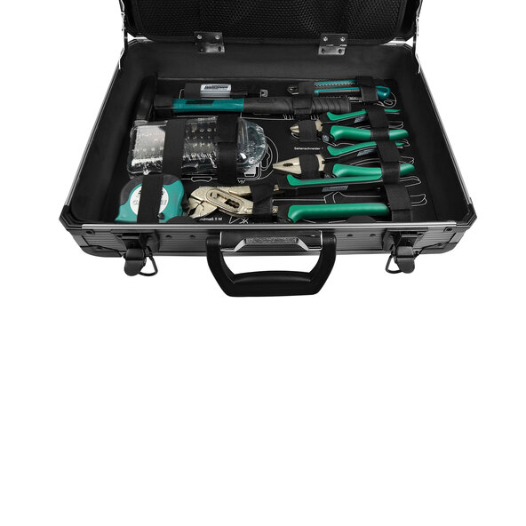 Alumínium szerszámosláda, 133 darabos.